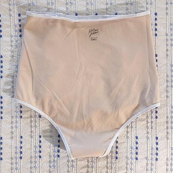 Kortni Jeane Swimsuit Bottoms High-Waist XS Daisy Yellow White Full Coverage - Picture 9 of 10